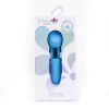 Rina Rechargeable Dual Motor Silicone 15- Function Vibrator - Blue