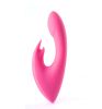 Leah USB Rechargeable Silicone 10-Function Rabbit Vibrator - Pink