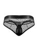 Cock Pit Net Cock Ring Thong - S/ M - Black