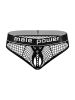 Cock Pit Net Cock Ring Thong - S/ M - Black
