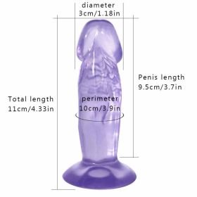 Mini Didos 5inch Waterproof Realistic Didlo with Suction Cup Amal Plugs