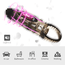 Wearable Male Vibrator Battery Powered Mesh Massage Stick Portable