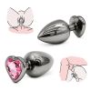 Heart Shaped Base With Jewelry Birth Stone - Stone Butt-Anal-Play Adult Sex Toys