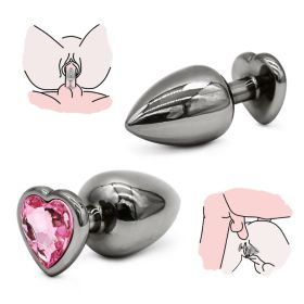 Heart Shaped Base With Jewelry Birth Stone - Stone Butt-Anal-Play Adult Sex Toys