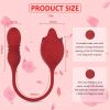 Rose Sex Toy Dildo Vibrator - 2in1 Rose Sex Stimulator for Wome