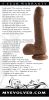 Peek a Boo Vibrating Dildo - Dark