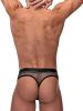 Cock Pit Net Cock Ring Thong - S/ M - Black