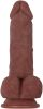 Real Supple Poseable Girthy Dark 8.5 Inch