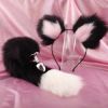 Fox Anal Plug Sex Toys Foxtail Bow Metal Butt Anal