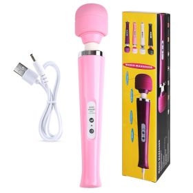 Huge Magic Wand Vibrators for Women Erotic Toys Big AV Stick Female G Spot (Color: Pink)