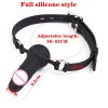Full Silicone Double-Ended Open Mouth Gag Dildo Oral