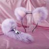 Fox Anal Plug Sex Toys Foxtail Bow Metal Butt Anal