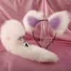 Fox Anal Plug Sex Toys Foxtail Bow Metal Butt Anal