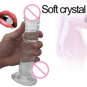 Skin Feeling Realistic Dildo Soft Material Huge Big Penis (size: S)