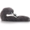 Metal Feather Anal Toys Fox Tail Anal Plug Erotic Anus Toy Butt Plug