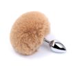 Detachable Anal Plug Real Bunny tail Smooth Touch